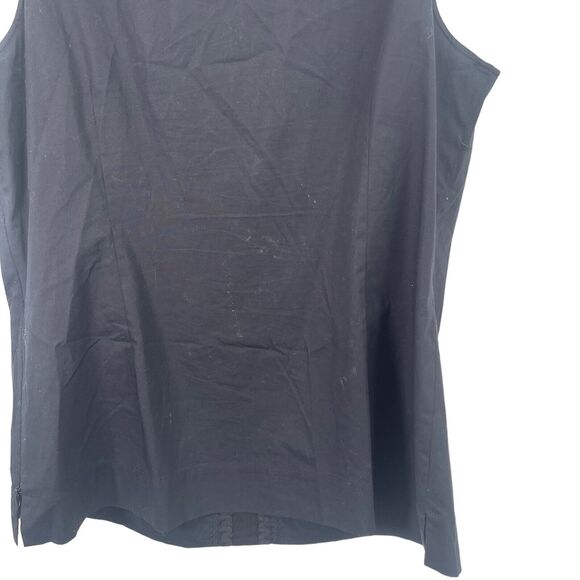 Halogen Black Sequin Sleeveless Blouse Career Womens Large - Picture 7 of 7